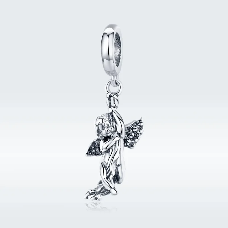 (imagine pentru) Talisman pandantiv Tip Pandora cu Cupidon din argint - SCC1405 - Vizualizare 5