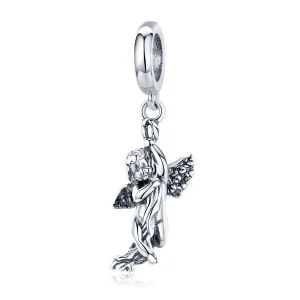 (imagine pentru) Talisman pandantiv Tip Pandora cu Cupidon din argint - SCC1405