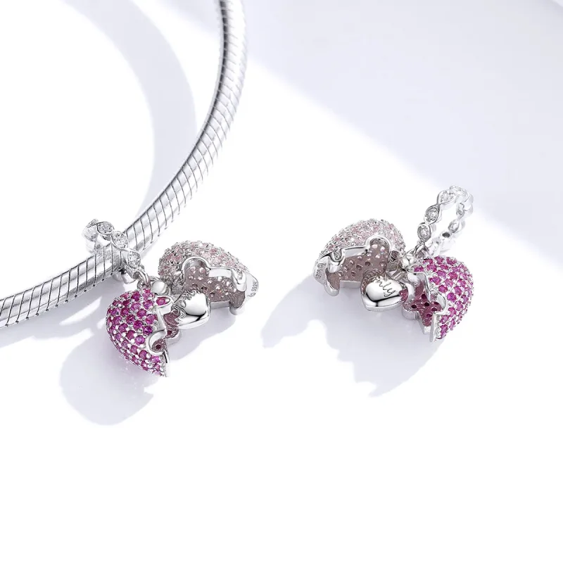 (imagine pentru) Talisman pandantiv Tip Pandora cu Doar tu din argint - BSC282 - Vizualizare 2