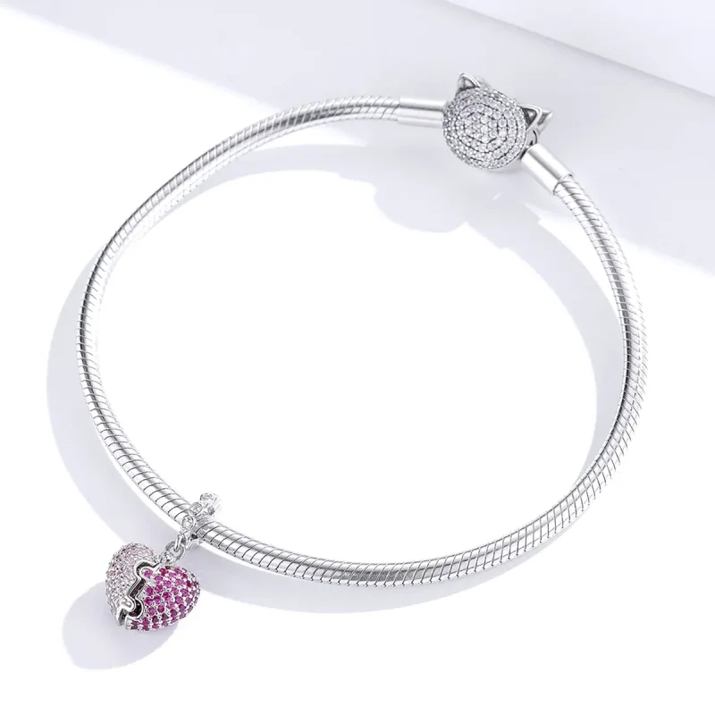 (imagine pentru) Talisman pandantiv Tip Pandora cu Doar tu din argint - BSC282 - Vizualizare 4