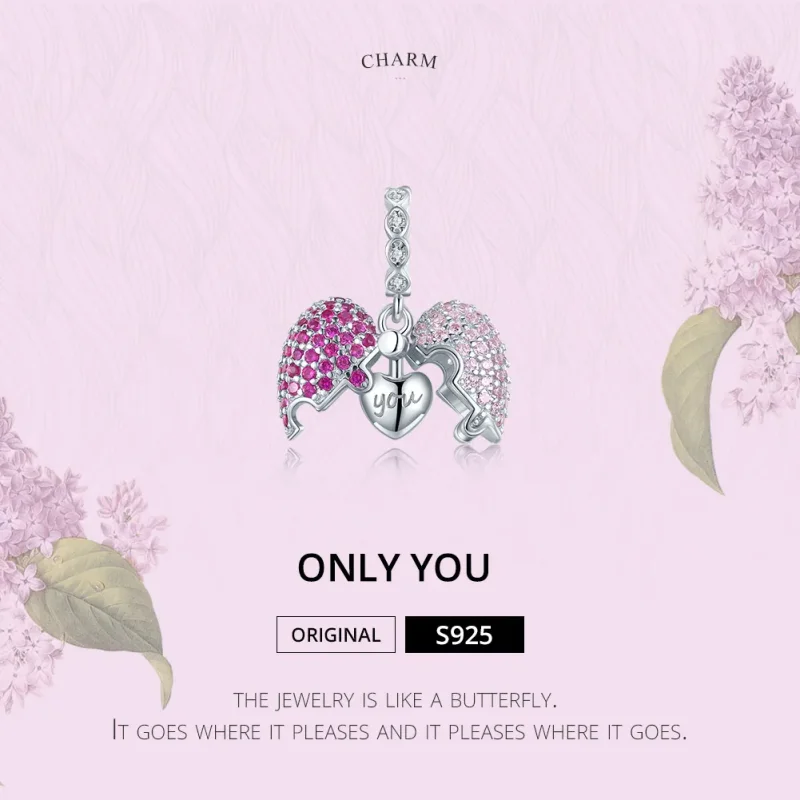 (imagine pentru) Talisman pandantiv Tip Pandora cu Doar tu din argint - BSC282 - Vizualizare 6