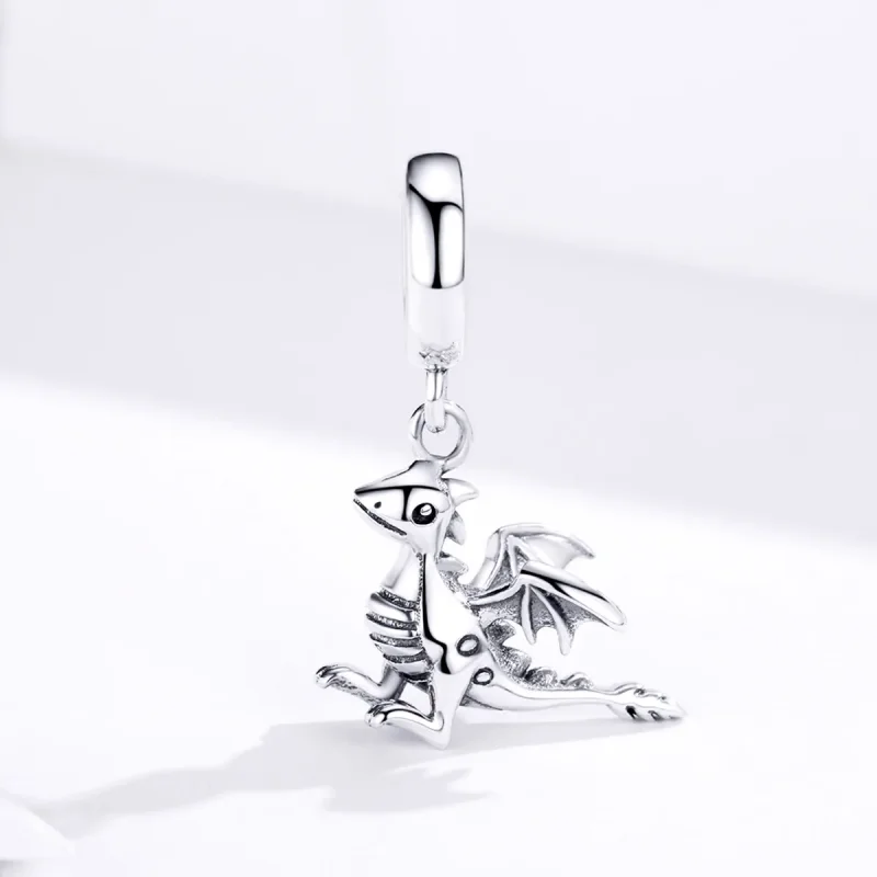 (imagine pentru) Talisman pandantiv Tip Pandora cu Ești un dragon magic din argint - SCC1322 - Vizualizare 2