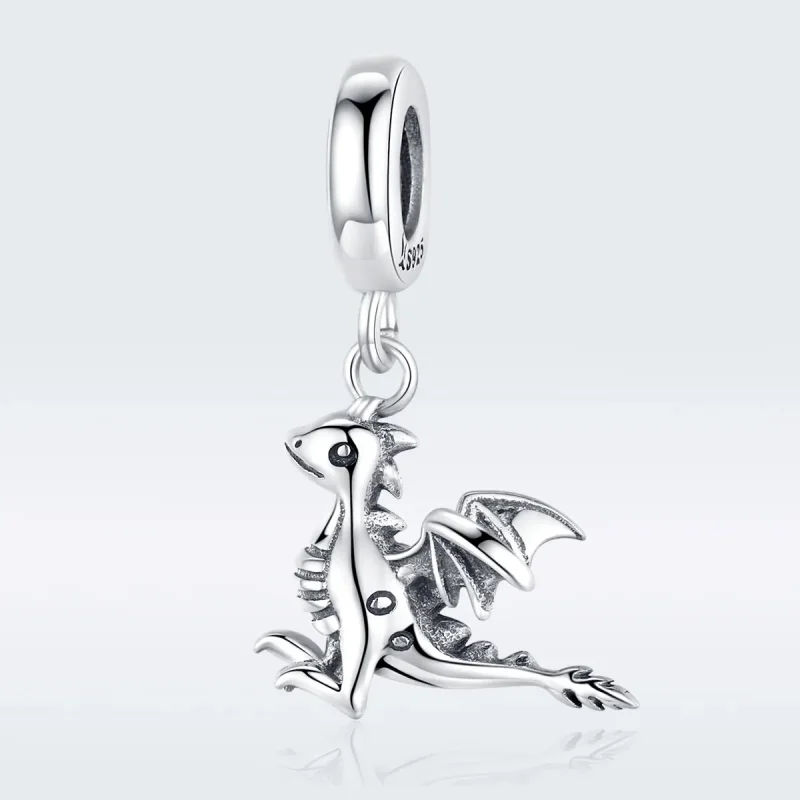 (imagine pentru) Talisman pandantiv Tip Pandora cu Ești un dragon magic din argint - SCC1322 - Vizualizare 5