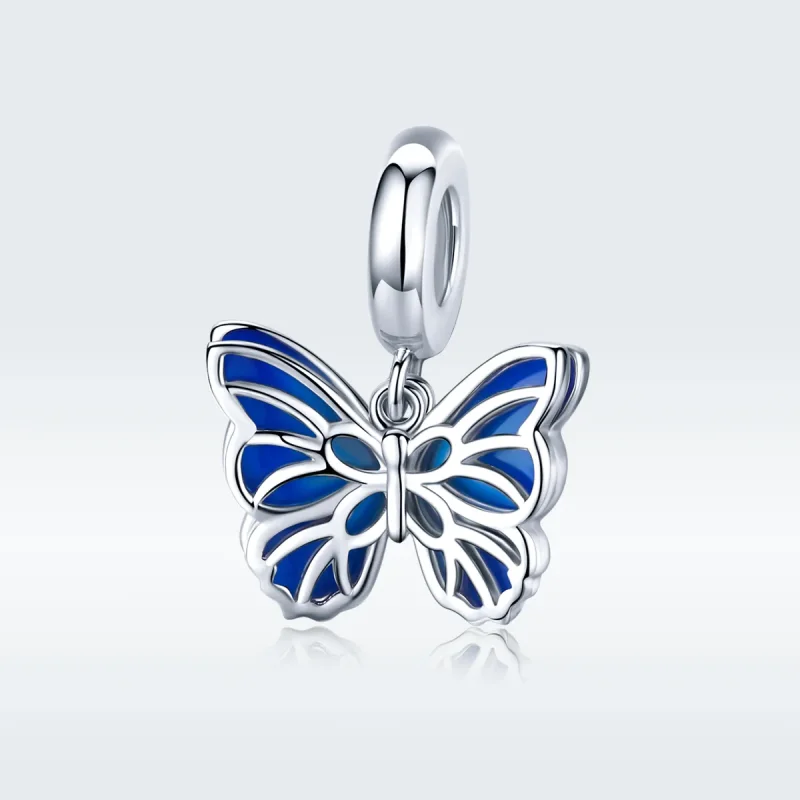 (imagine pentru) Talisman pandantiv Tip Pandora cu Fluture din argint - BSC149 - Vizualizare 5