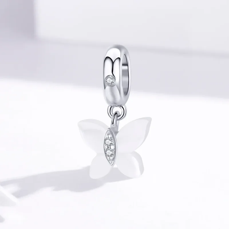(imagine pentru) Talisman pandantiv Tip Pandora cu Fluture din argint - SCC1414 - Vizualizare 2