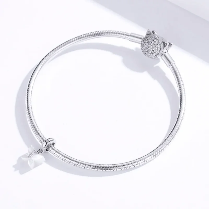 (imagine pentru) Talisman pandantiv Tip Pandora cu Fluture din argint - SCC1414 - Vizualizare 3