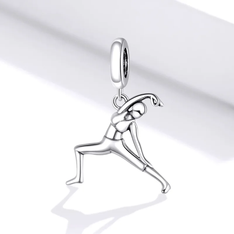 (imagine pentru) Talisman pandantiv Tip Pandora cu Gimnastică din argint - BSC386 - Vizualizare 2