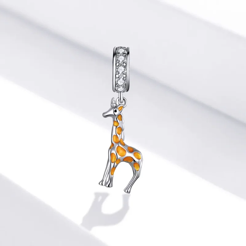 (imagine pentru) Talisman pandantiv Tip Pandora cu Girafă din argint - BSC258 - Vizualizare 2