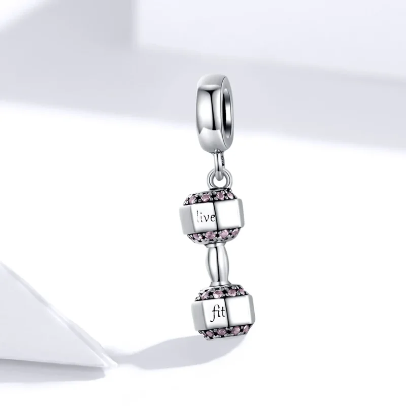 (imagine pentru) Talisman pandantiv Tip Pandora cu Haltere din argint - SCC1340 - Vizualizare 2