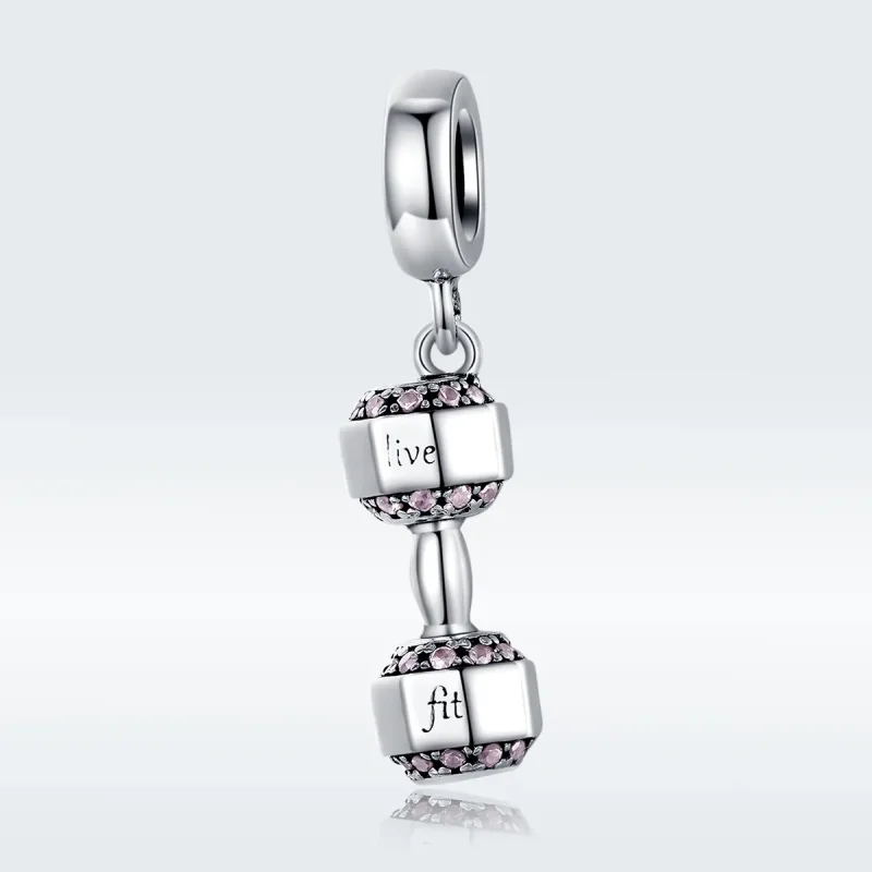 (imagine pentru) Talisman pandantiv Tip Pandora cu Haltere din argint - SCC1340 - Vizualizare 5