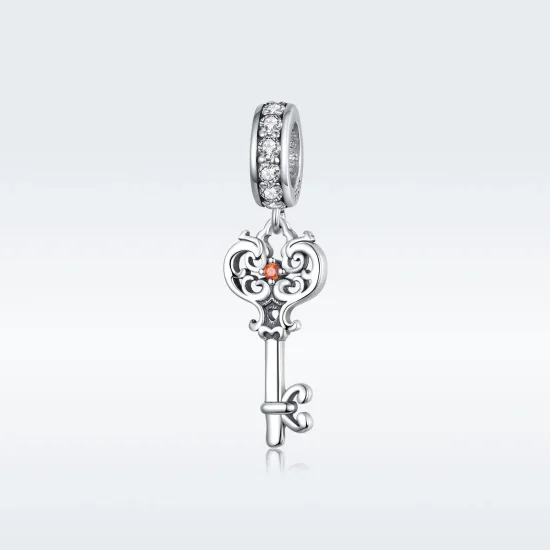 (imagine pentru) Talisman pandantiv Tip Pandora cu Heartslock din argint - BSC092