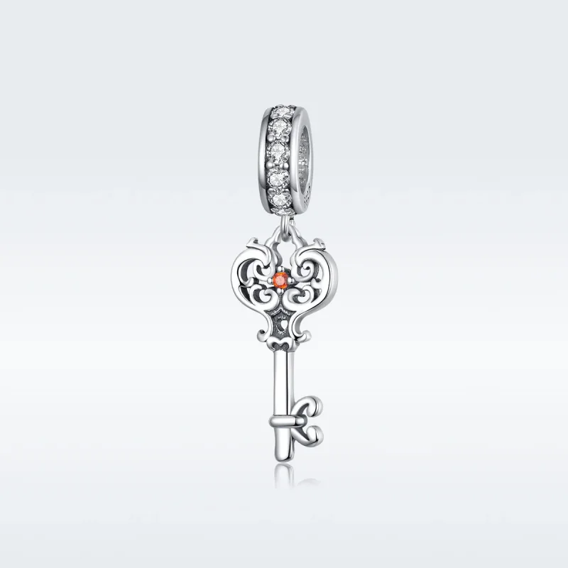 (imagine pentru) Talisman pandantiv Tip Pandora cu Heartslock din argint - BSC092