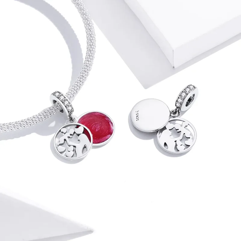 (imagine pentru) Talisman pandantiv Tip Pandora cu Iubirea maternă din argint - SCC1460 - Vizualizare 3