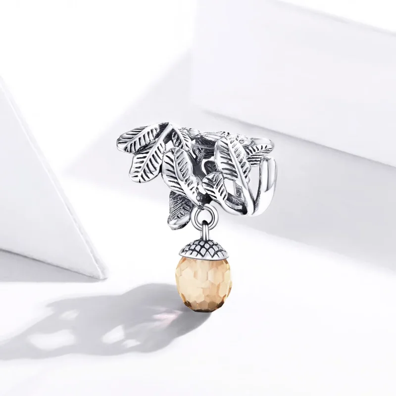 (imagine pentru) Talisman pandantiv Tip Pandora cu Lucky Pine Cone din argint - BSC336 - Vizualizare 2