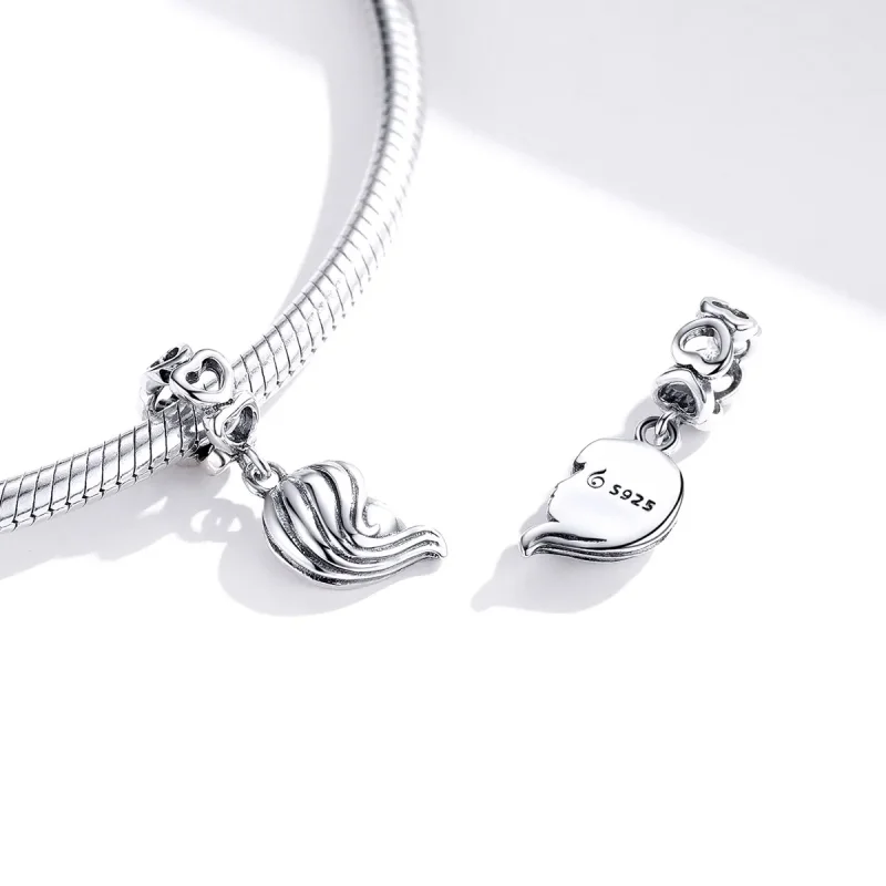 (imagine pentru) Talisman pandantiv Tip Pandora cu Mama si fiica din argint - BSC275 - Vizualizare 4