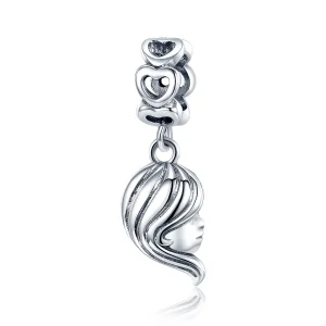 (imagine pentru) Talisman pandantiv Tip Pandora cu Mama si fiica din argint - BSC275