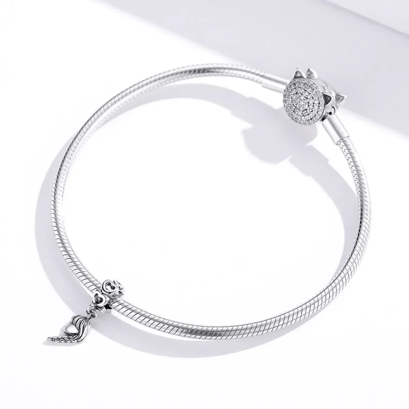 (imagine pentru) Talisman pandantiv Tip Pandora cu Mama si fiica din argint - BSC276 - Vizualizare 3