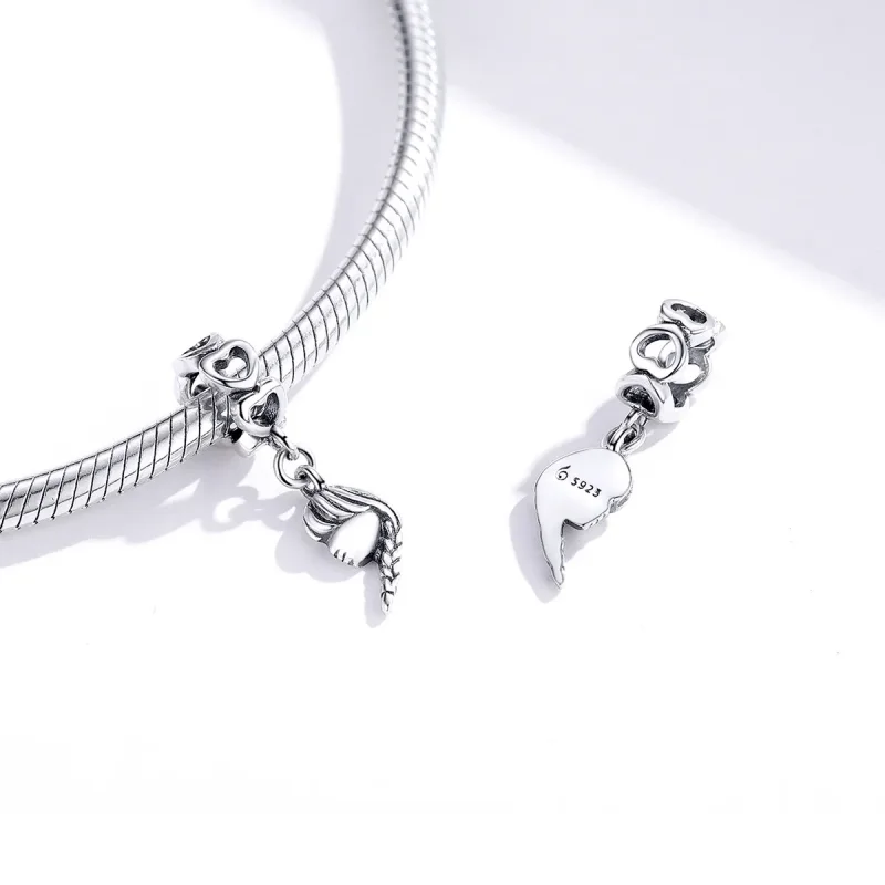 (imagine pentru) Talisman pandantiv Tip Pandora cu Mama si fiica din argint - BSC276 - Vizualizare 4