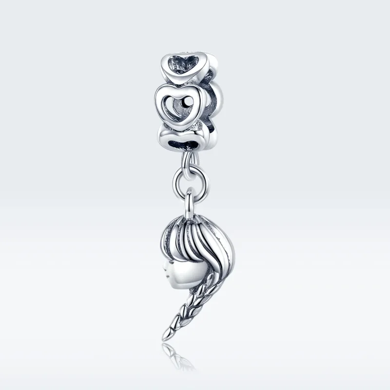 (imagine pentru) Talisman pandantiv Tip Pandora cu Mama si fiica din argint - BSC276 - Vizualizare 5