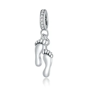 (imagine pentru) Talisman pandantiv Tip Pandora cu Micii Picioare din argint - SCC1692