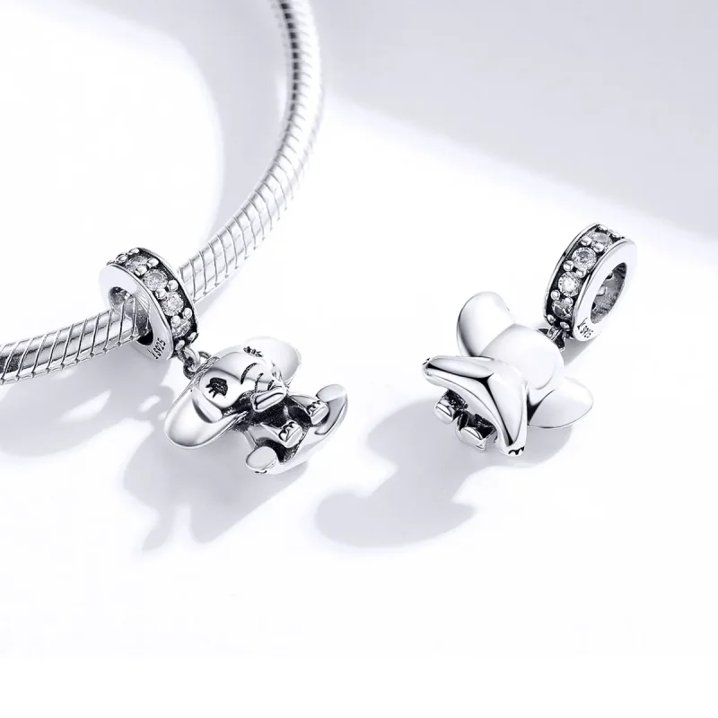 (imagine pentru) Talisman pandantiv Tip Pandora cu Micul Elefant din argint - SCC1338 - Vizualizare 4