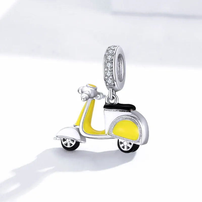 (imagine pentru) Talisman pandantiv Tip Pandora cu Motocicletă din argint - BSC136 - Vizualizare 2