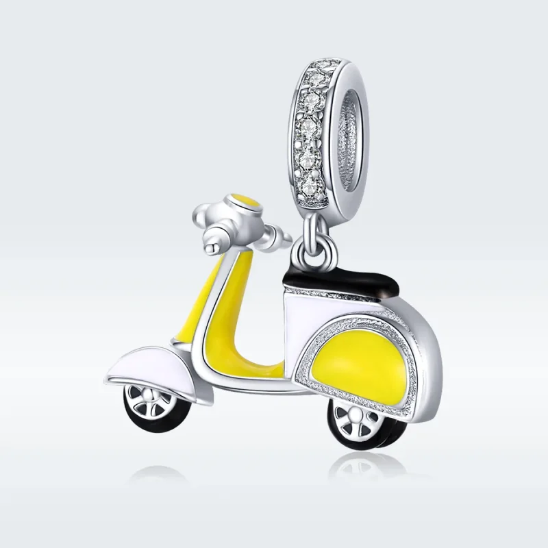 (imagine pentru) Talisman pandantiv Tip Pandora cu Motocicletă din argint - BSC136 - Vizualizare 5