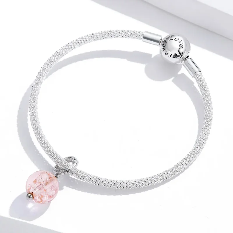 (imagine pentru) Talisman pandantiv Tip Pandora cu Murano din argint - SCC1496 - Vizualizare 2