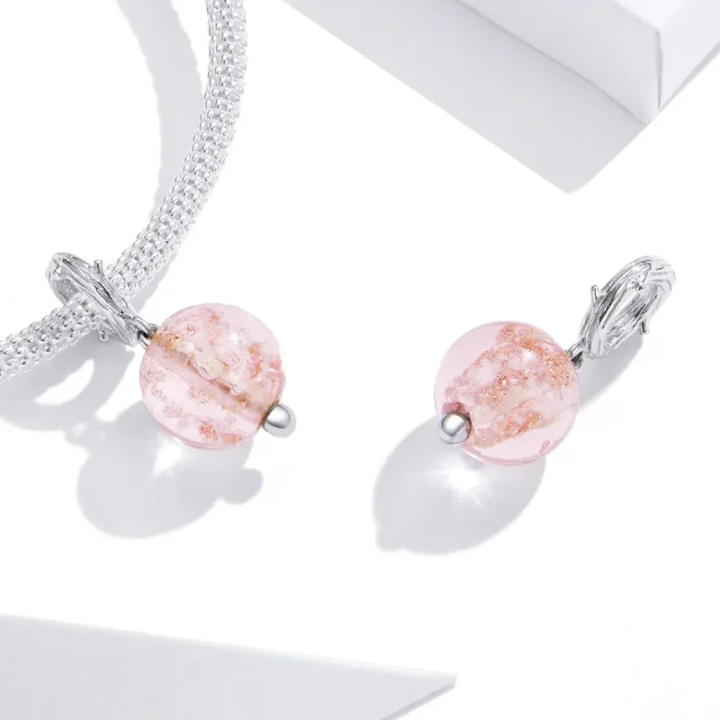 (imagine pentru) Talisman pandantiv Tip Pandora cu Murano din argint - SCC1496 - Vizualizare 4
