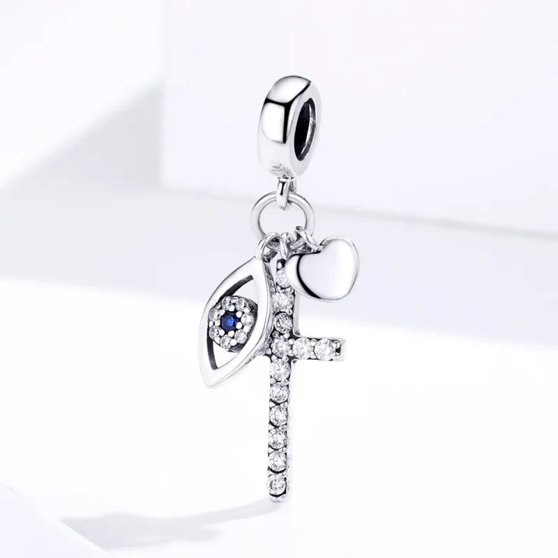 (imagine pentru) Talisman pandantiv Tip Pandora cu paznic din argint - SCC1327 - Vizualizare 2