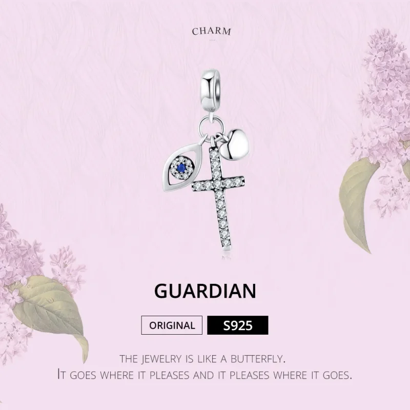 (imagine pentru) Talisman pandantiv Tip Pandora cu paznic din argint - SCC1327 - Vizualizare 6