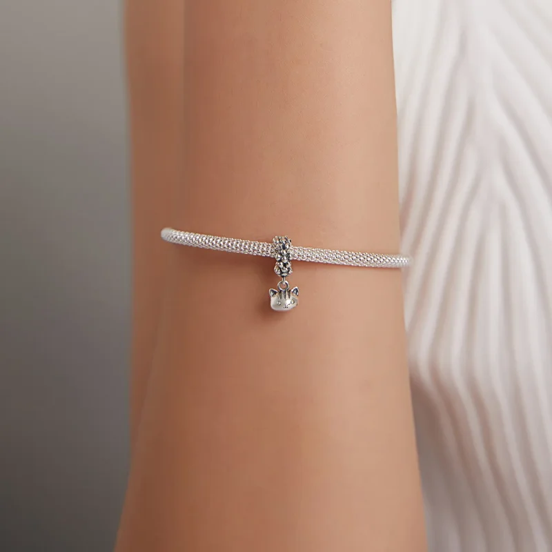 (imagine pentru) Talisman pandantiv Tip Pandora cu Pisoi Swing din argint - SCC1871 - Vizualizare 5