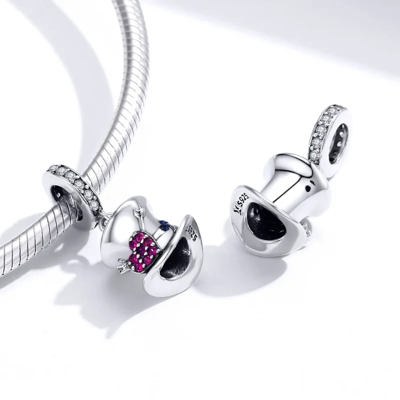 (imagine pentru) Talisman pandantiv Tip Pandora cu Pălărie magică din argint - SCC1441 - Vizualizare 4