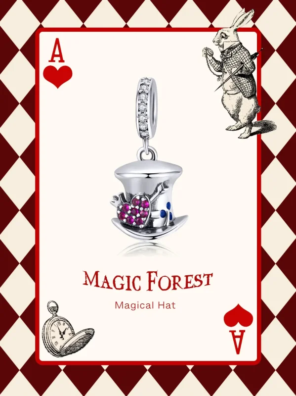(imagine pentru) Talisman pandantiv Tip Pandora cu Pălărie magică din argint - SCC1441 - Vizualizare 6