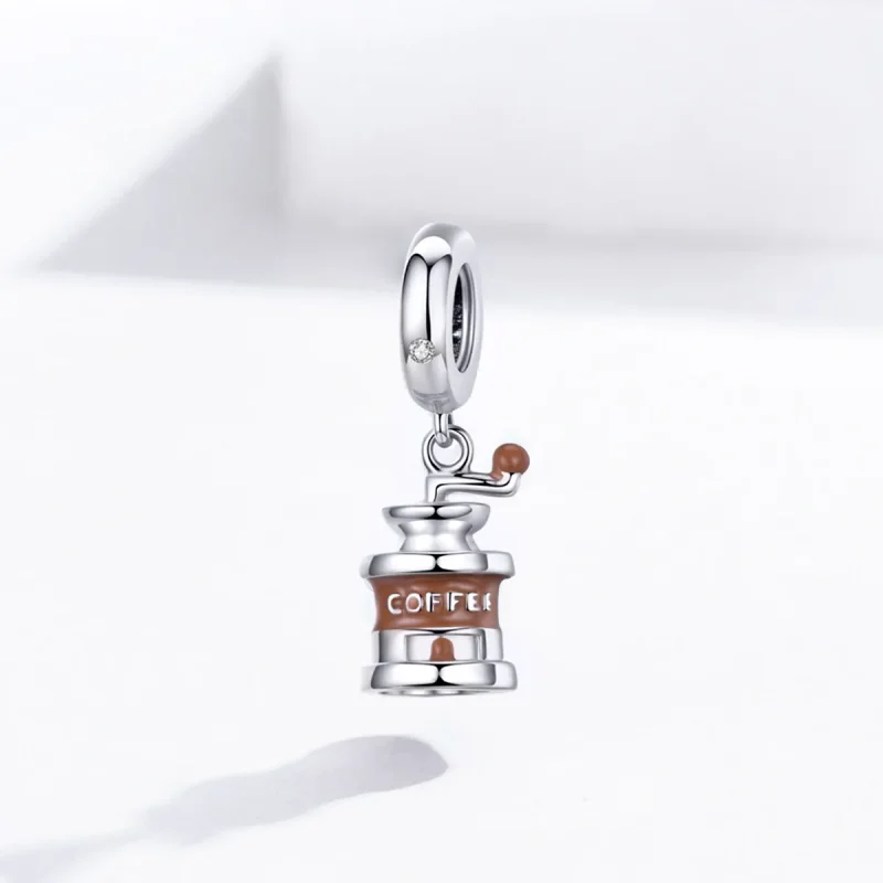 (imagine pentru) Talisman pandantiv Tip Pandora cu Râșniță de cafea din argint - BSC170 - Vizualizare 2