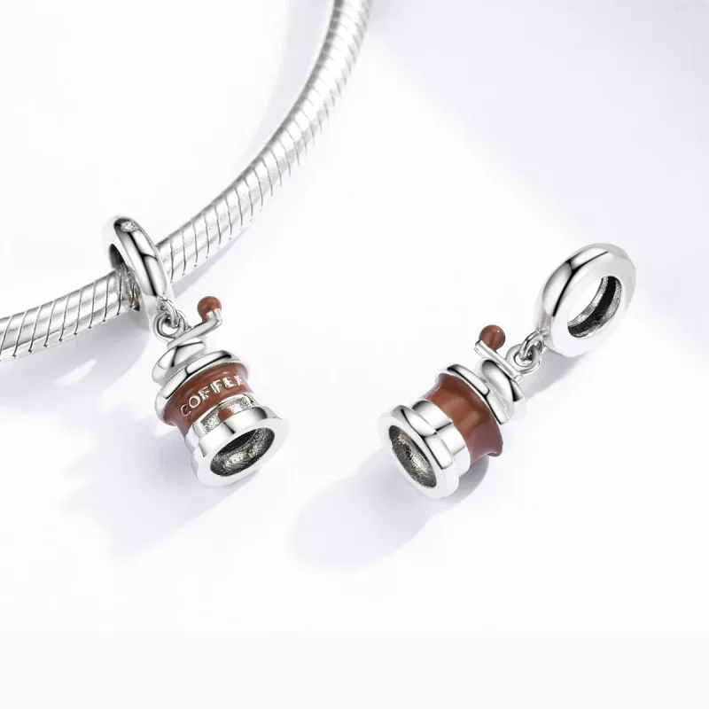 (imagine pentru) Talisman pandantiv Tip Pandora cu Râșniță de cafea din argint - BSC170 - Vizualizare 4