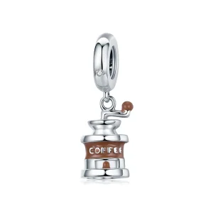 (imagine pentru) Talisman pandantiv Tip Pandora cu Râșniță de cafea din argint - BSC170