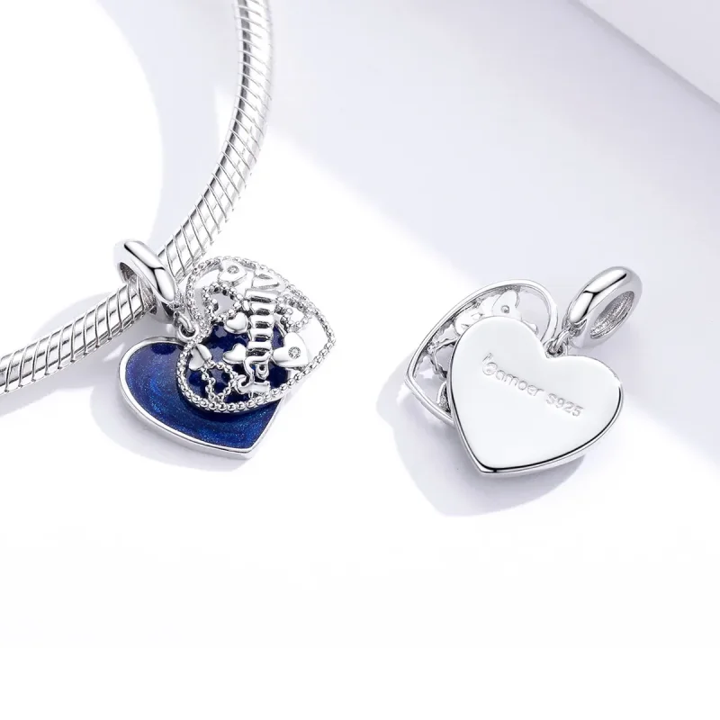 (imagine pentru) Talisman pandantiv Tip Pandora cu Scrisori de familie din argint - BSC293 - Vizualizare 2