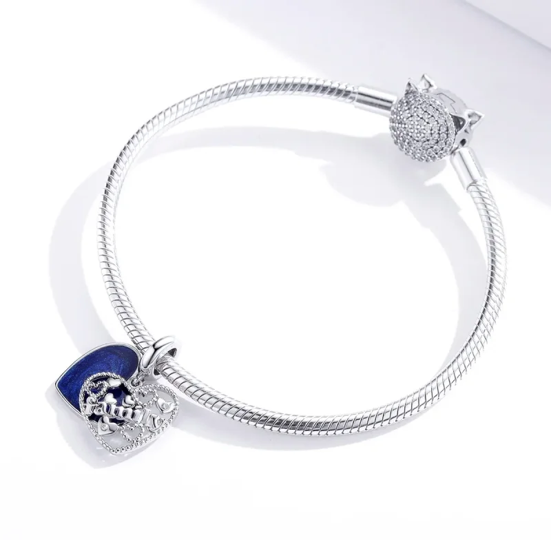 (imagine pentru) Talisman pandantiv Tip Pandora cu Scrisori de familie din argint - BSC293 - Vizualizare 4