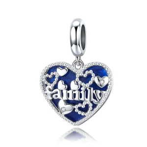 Talisman pandantiv Tip Pandora cu Scrisori de familie din argint - BSC293 (imagine pentru) Talisman pandantiv Tip Pandora cu Scrisori de familie din argint - BSC293