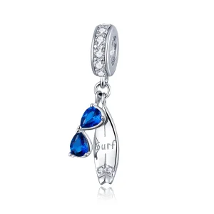 (imagine pentru) Talisman pandantiv Tip Pandora cu Surf fericit din argint - BSC263