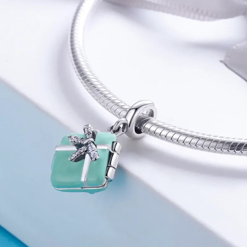 (imagine pentru) Talisman pandantiv Tip Pandora cu Surpriza Iubirii din argint - SCC663 - Vizualizare 4
