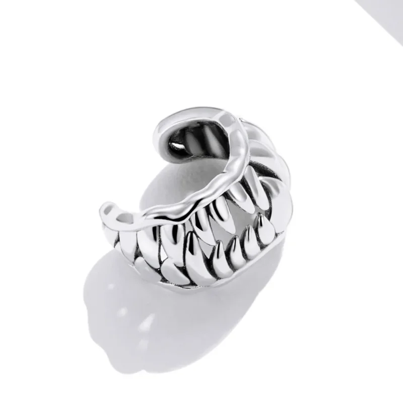 (imagine pentru) Clemă de ureche de stil Pandora cu dinte de fiară - SCE1203 - Vizualizare 4