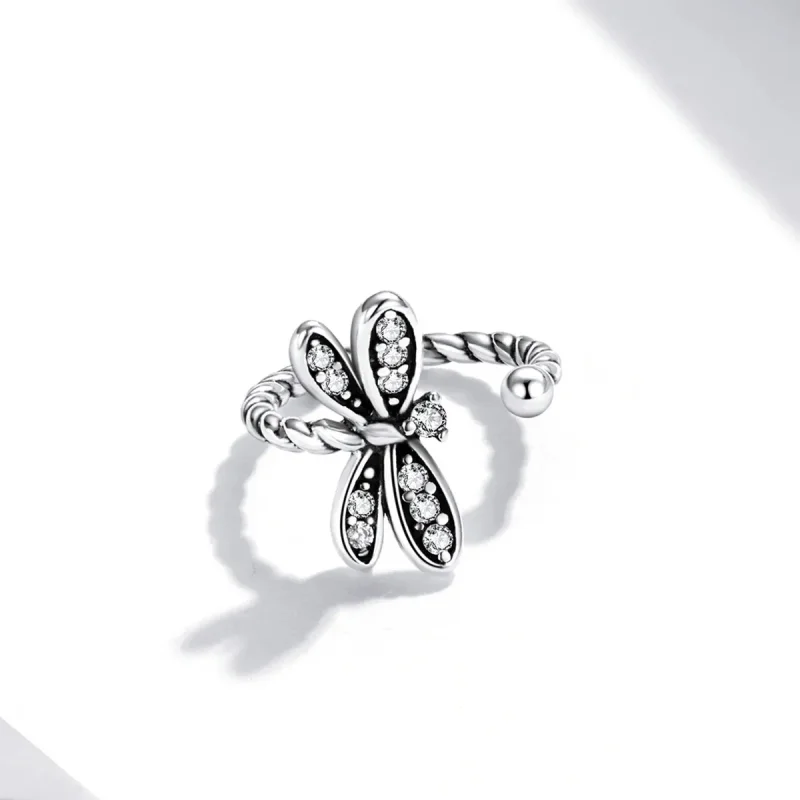 (imagine pentru) Pandora Stil Clips pentru ureche Delicat Dragonfly - SCE1295 - Vizualizare 3