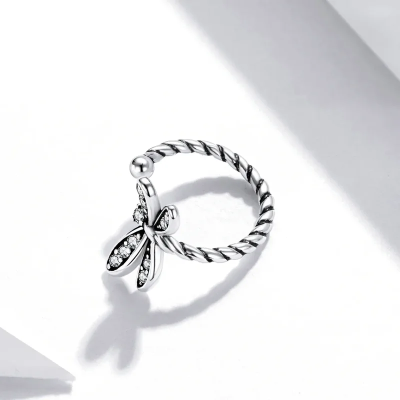 (imagine pentru) Pandora Stil Clips pentru ureche Delicat Dragonfly - SCE1295 - Vizualizare 4