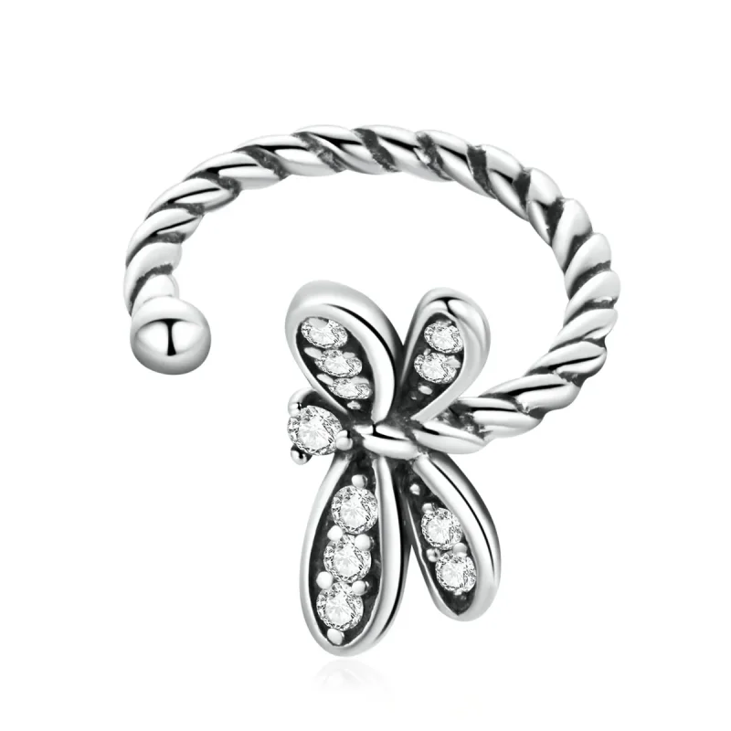 (imagine pentru) Pandora Stil Clips pentru ureche Delicat Dragonfly - SCE1295