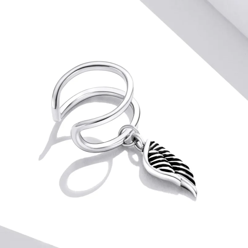 (imagine pentru) Pandora Style Angel Wings Ear clip - SCE1200 - Vizualizare 3