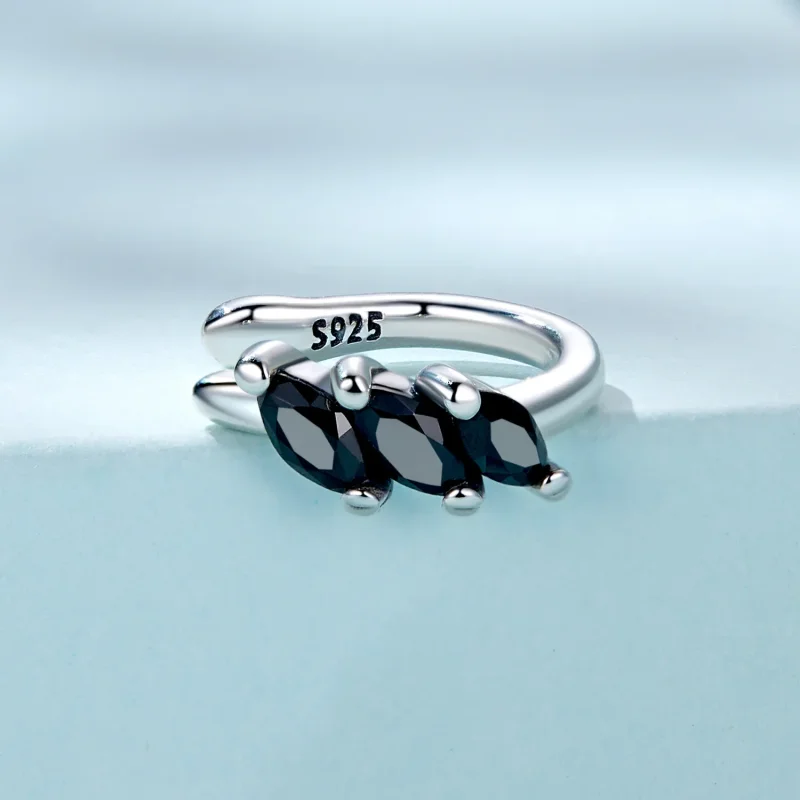 (imagine pentru) Pandora Style Black Zircon Ear clip - SCE1508 - Vizualizare 2