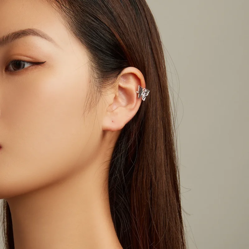 (imagine pentru) Pandora Style Butterfly Ear clip - SCE1506 - Vizualizare 5