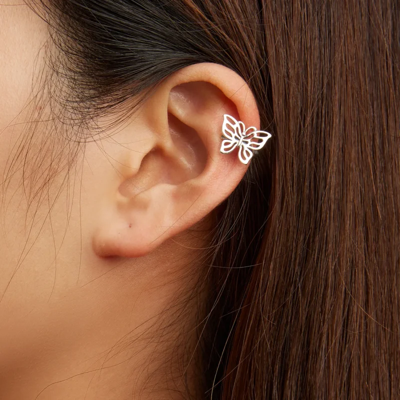 (imagine pentru) Pandora Style Butterfly Ear clip - SCE1506 - Vizualizare 6